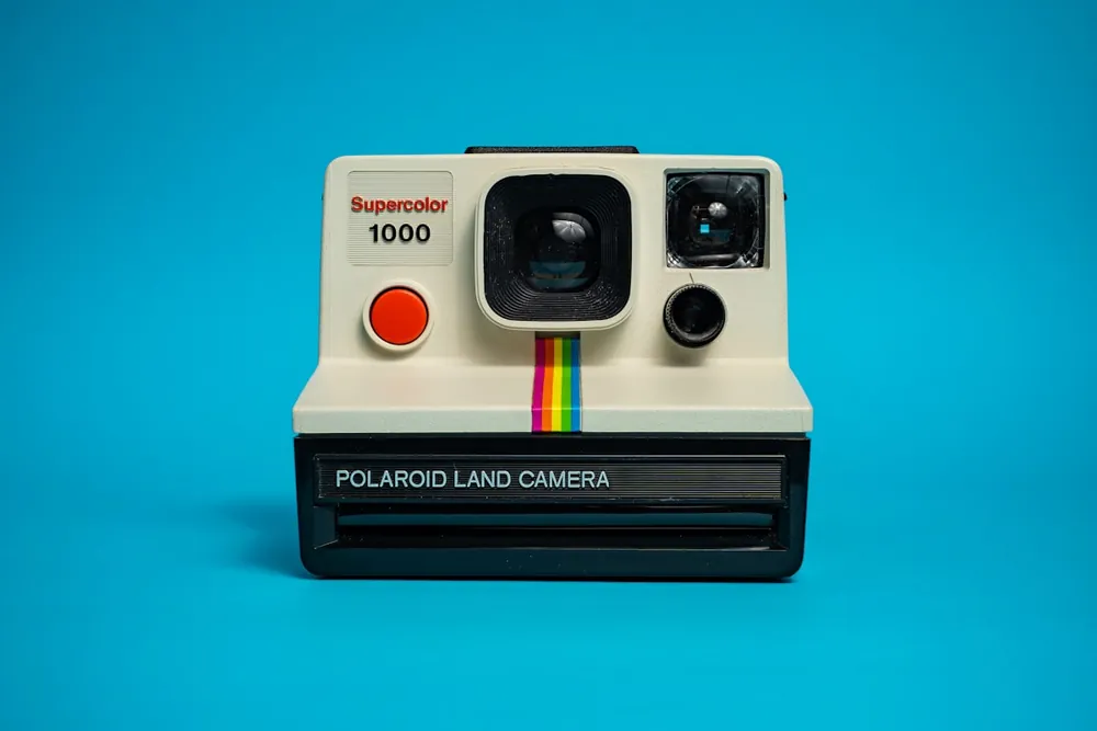 A Polaroid instant camera